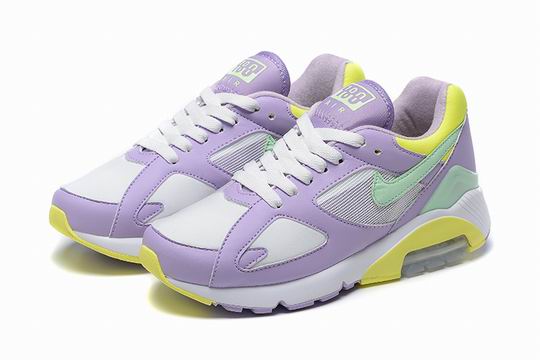 Cheap Nike Air Max 180 Women's Shoes White Purple Green Blue-13 - Click Image to Close